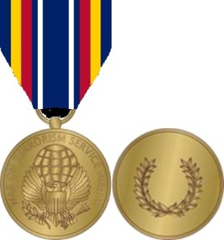 Global War on Terrorism Expeditionary Medal Obverse with Ribbon and Revere
