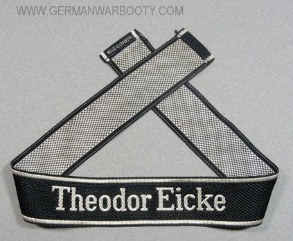 Waffen-SS Theodor Eicke NCO/EM's Cuff Title Obverse