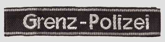 SS-SD Grenz-Polizei NCO/EM Cuff Title Obverse