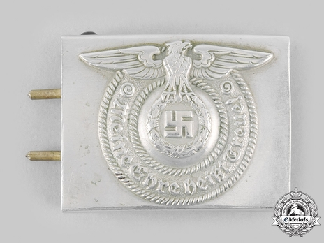 Waffen-SS NCO/EM's Belt Buckle, unmarked (nickel-silver) Obverse