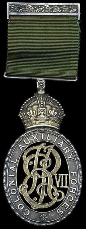 Colonial auxiliary forces officers%27 decoration %28edward vii%29
