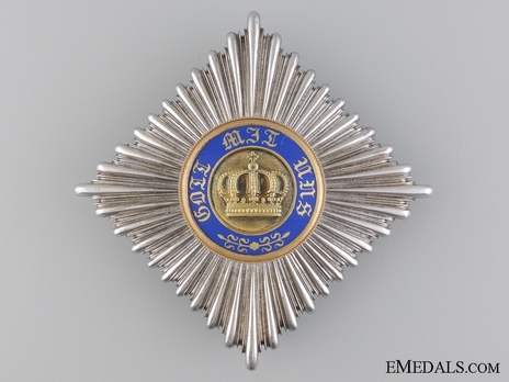 Order of the Crown, Civil Division, Type II, II Class Breast Star Obverse