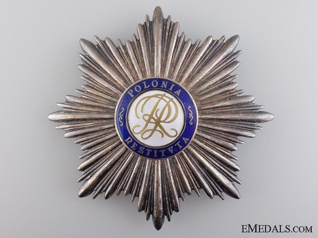 Order of Polonia Restituta, Grand Cross Breast Star (1921-1939) Obverse