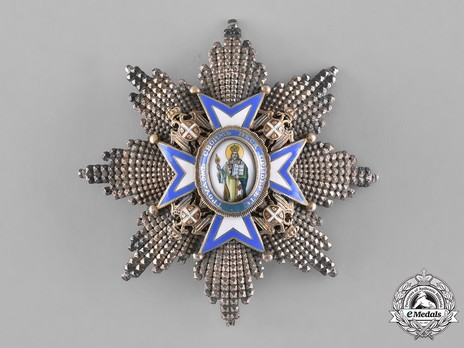 Order of Saint Sava, Type III, I Class Breast Star Obversese