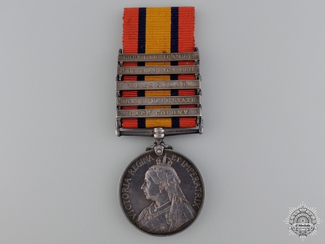 Silver Medal (minted without date, with 5 clasps) Obverse