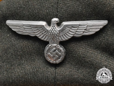 German Army Cavalry Officer's Visor Cap Eagle Detail