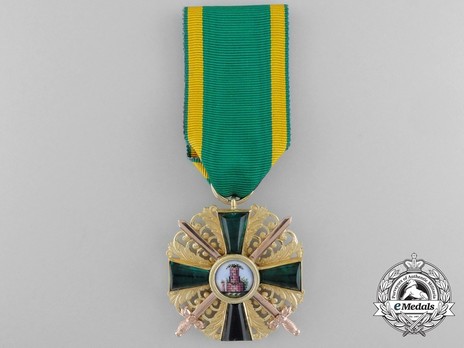I Class Knight with Swords (in gold) Obverse with Ribbon