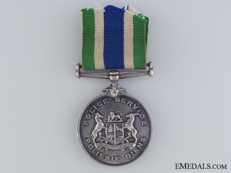 South African Police Medal for Faithful Service (Named) Obverse
