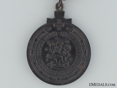 Winter War Medal, Type II (with clasp "LAPPI") Reverse