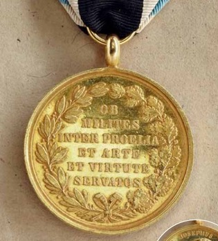Military Medical Medal, in Gold (stamped "R") Reverse