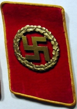 NSDAP Sonderbeauftragter Type IV Reich Level Collar Tabs Obverse