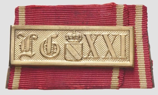 Military Long Service Bar, I Class (1868-1913, for 21 years) Obverse
