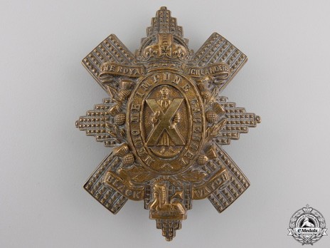 42nd Infantry Battalion Other Ranks Glengarry Badge Obverse