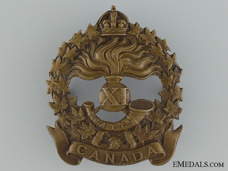 11th Infantry Battalion Other Ranks Cap Badge Obverse