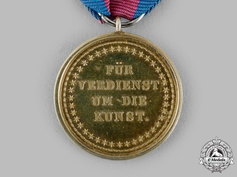 Medal for Merit in the Arts, in Gold (unstamped) Reverse