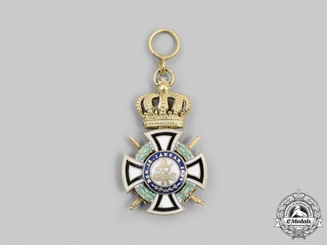 Royal House Order of Hohenzollern, Military Division, Knight Miniature Reverse
