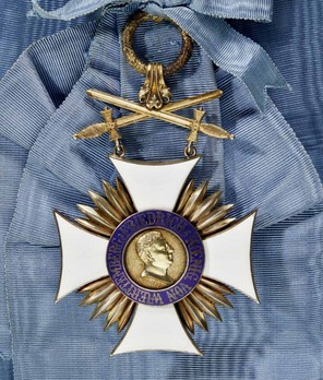 Friedrich Order, Type II, Military Division, Grand Cross (in silver gilt) Reverse