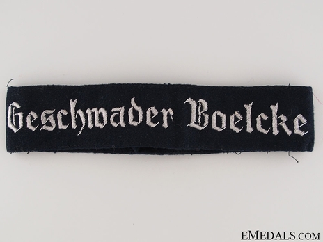 Luftwaffe Geschwader Boelcke Cuff Title (Officer version) Obverse