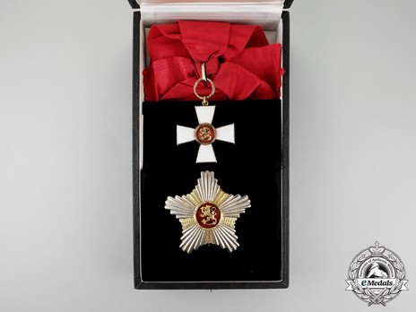 Order of the Lion of Finland, Commander Grand Cross Breast Star, Civil Division Case of Issue