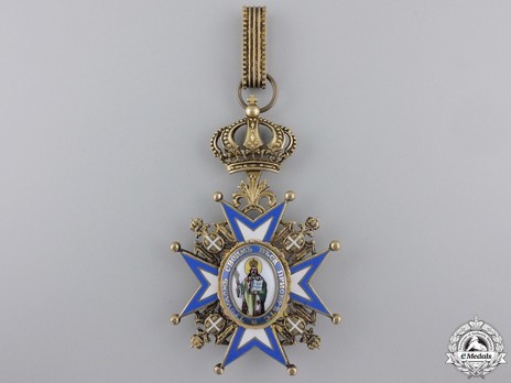 Order of Saint Sava, Type III, II Class Obverse
