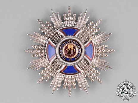 Order of Danilo I (Merit for the Independence), Type II, I Class, Grand Cross Breast Star Obverse