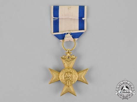 Order of Military Merit, Civil Division, I Class Military Merit Cross (without crown) Reverse