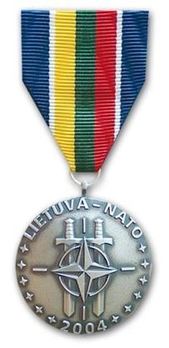  National Defence System of the Republic of Lithuania Commemorative Medal of Lithuania's Accession to NATO Obverse