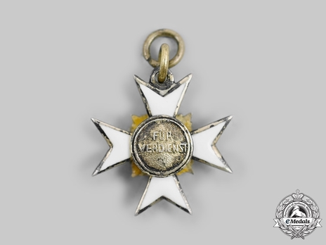 Order of Merit, Civil Division, II Class Cross Miniature Reverse