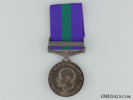 Silver Medal (with "SOUTHERN DESERT IRAQ” clasp) (1918-1930) Obverse