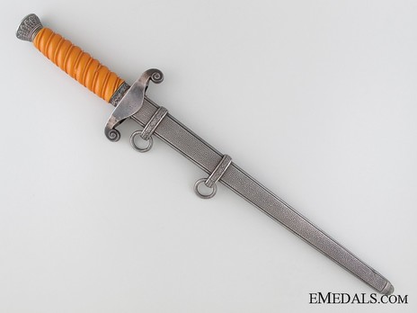 German Army Alcoso-made Officer’s Dagger Reverse in Scabbard
