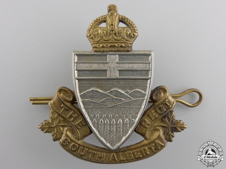 South Alberta Regiment Other Ranks Cap Badge Obverse
