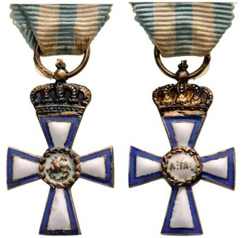 Miniature Gold Cross (1913-1923) Obverse and Reverse