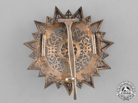 Order of the Star of Ethiopia, Grand Cross Breast Star (in Silver gilt) Reverse