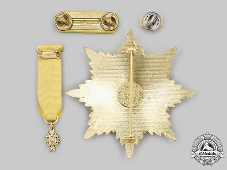 Order of Francisco de Miranda, Type II, Grand Cross Breast Star Reverse