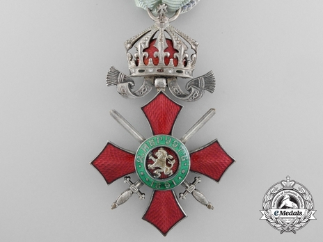 Order of Military Merit, V Class (with bravery ribbon 1912-1944) Reverse