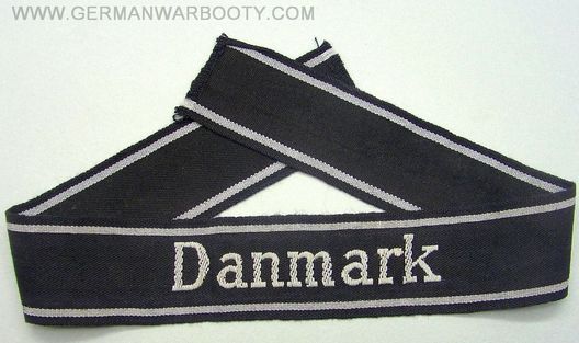 Waffen-SS Danmark Cuff Title (BeVo-like-2 version) Obverse