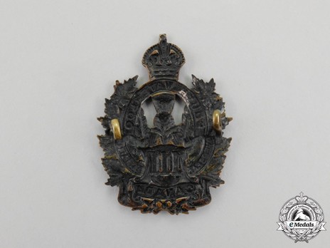 111th Infantry Battalion Other Ranks Cap Badge Reverse