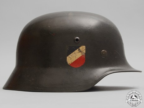 German Army Steel Helmet M35 (Double Decal version) Right Side
