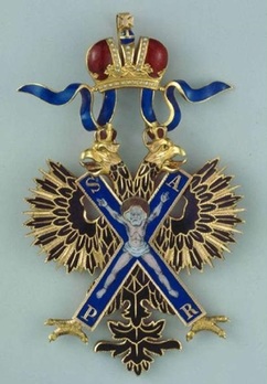 Order of Saint Andrew the First-Called I Class Badge (Civil Division) Obverse