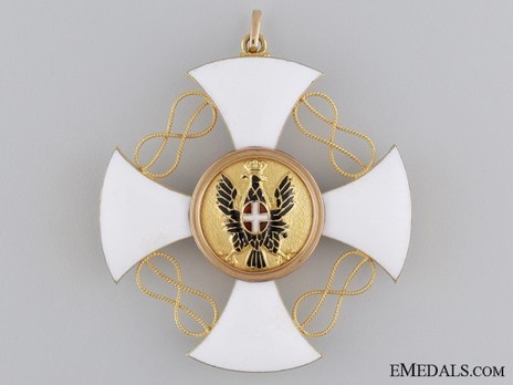 Order of the Crown of Italy, Grand Cross Reverse