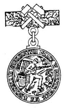 Decoration for Long Service in the Mining Industry, III Class Obverse