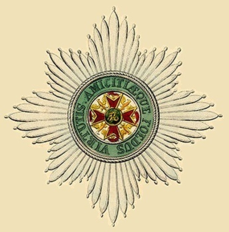 Star of the order of the golden eagle wurttemberg