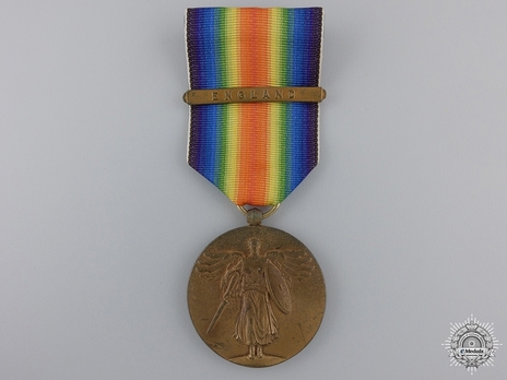 World War I Victory Medal  (with Army "ENGLAND" clasp) Obverse