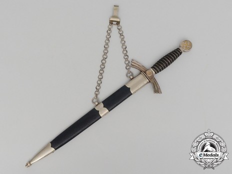 Luftwaffe Stöcker & Co.-made 1st pattern Dagger Obverse in Scabbard
