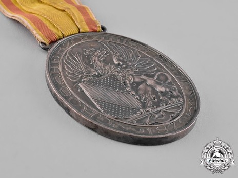 Veterans' Medal in Silver (in silver-plated bronze) Obverse