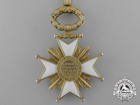 Order of the Three Stars, III Class Reverse
