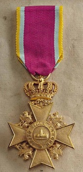 Order of the Wendish Crown, Gold Merit Cross