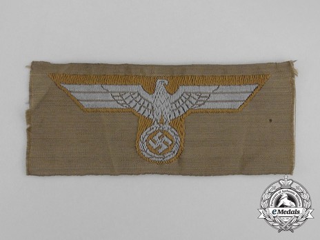 German Army Tropical Cloth Cap Eagle Insignia Obverse