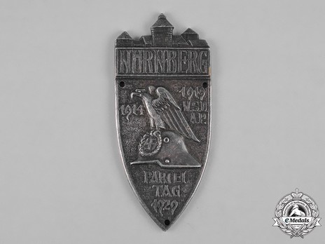 Nuremberg Party Rally Badge, in Silver Obverse