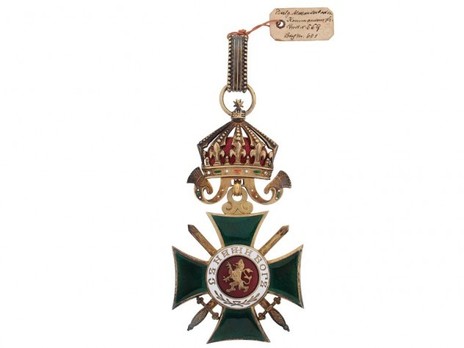 Order of St. Alexander, Type II, Military Division, III Class Commander Obverse